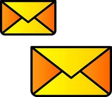 Email Line Filled Gradient  Icon vector