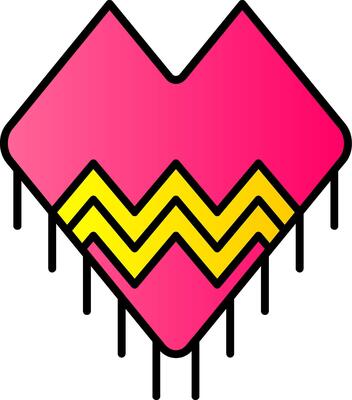 Shawl Line Filled Gradient  Icon