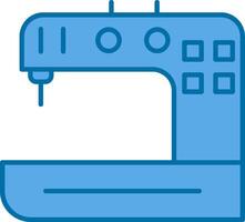 Sewing Machine Filled Blue  Icon vector