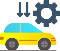 Car Settting Flat Gradient  Icon vector