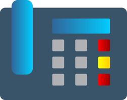 Landline Flat Gradient  Icon vector