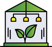 Greenhouse Line Filled Gradient  Icon vector