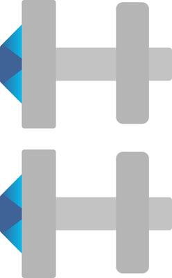 Cuff Links Flat Gradient  Icon