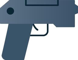 Pistol Flat Gradient  Icon vector