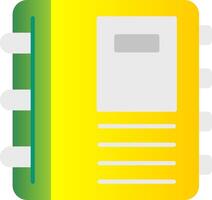 Diary Flat Gradient  Icon vector