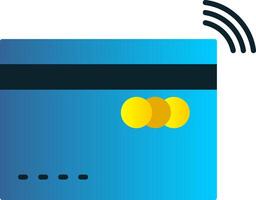Contactless Flat Gradient  Icon vector