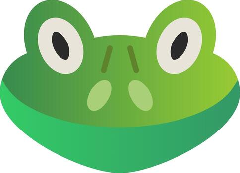 Frog Flat Gradient  Icon vector