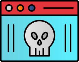 Webpage Line Filled Gradient  Icon vector