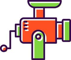 Mincer Filled  Icon vector