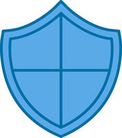 Safe Filled Blue  Icon vector