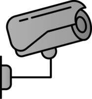 Security Camera Line Filled Gradient  Icon vector