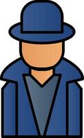 Hacker Line Filled Gradient  Icon vector