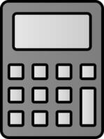 Calculator Line Filled Gradient  Icon vector