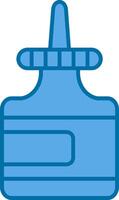 Glue Filled Blue  Icon vector