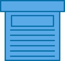 Storage Box Filled Blue  Icon vector