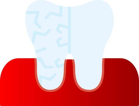 Decay Flat Gradient  Icon vector