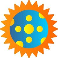 eclipse plano degradado icono vector
