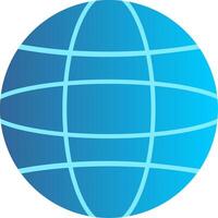 Globe Flat Gradient  Icon vector
