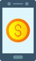 Currency Flat Gradient  Icon vector