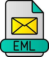 Eml Line Filled Gradient  Icon vector