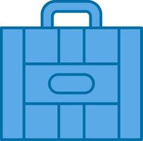 Suitcase Filled Blue  Icon vector