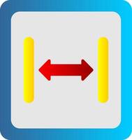 Size Flat Gradient  Icon vector