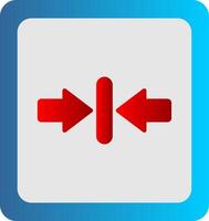Minimize Flat Gradient  Icon vector