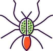 Spider Filled  Icon vector