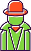 Hacker Filled  Icon vector