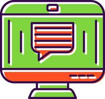 Communication Filled  Icon vector