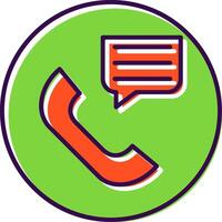 Communication Filled  Icon vector