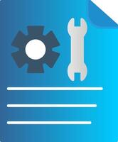 Technical Support Flat Gradient  Icon vector