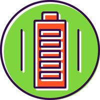 Battery Filled  Icon vector