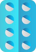 Pill Flat Gradient  Icon vector