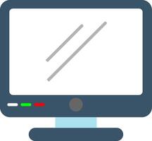 Monitor Flat Gradient  Icon vector