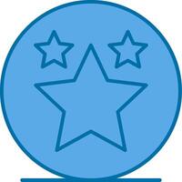 Favorite Filled Blue  Icon vector