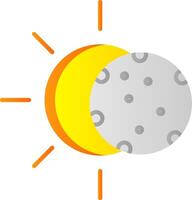 Solar Flat Gradient  Icon vector