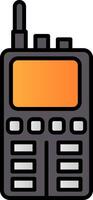 Walkie Talkie Line Filled Gradient  Icon vector