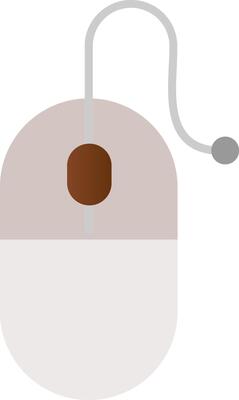Computer Mouse Flat Gradient  Icon