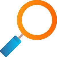 Magnifying Glass Flat Gradient  Icon vector