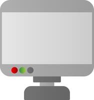 Monitor Flat Gradient  Icon vector