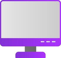 Computer Flat Gradient  Icon vector