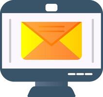 Email Flat Gradient  Icon vector