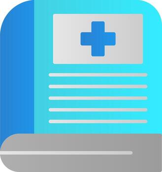 Book Flat Gradient  Icon vector