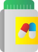 Pill Flat Gradient  Icon vector