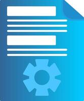 Project Management Flat Gradient  Icon vector