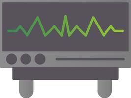 Cardiogram Flat Gradient  Icon vector