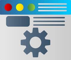 Information Management Flat Gradient  Icon vector