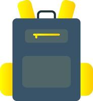 Backpack Flat Gradient  Icon vector