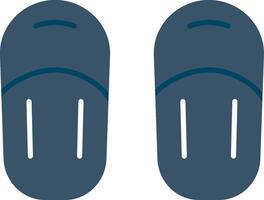 Sandal Flat Gradient  Icon vector